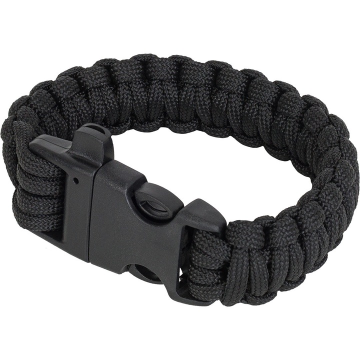 Bratara Tactica Airsoft Paracord Fastex Neagra Element