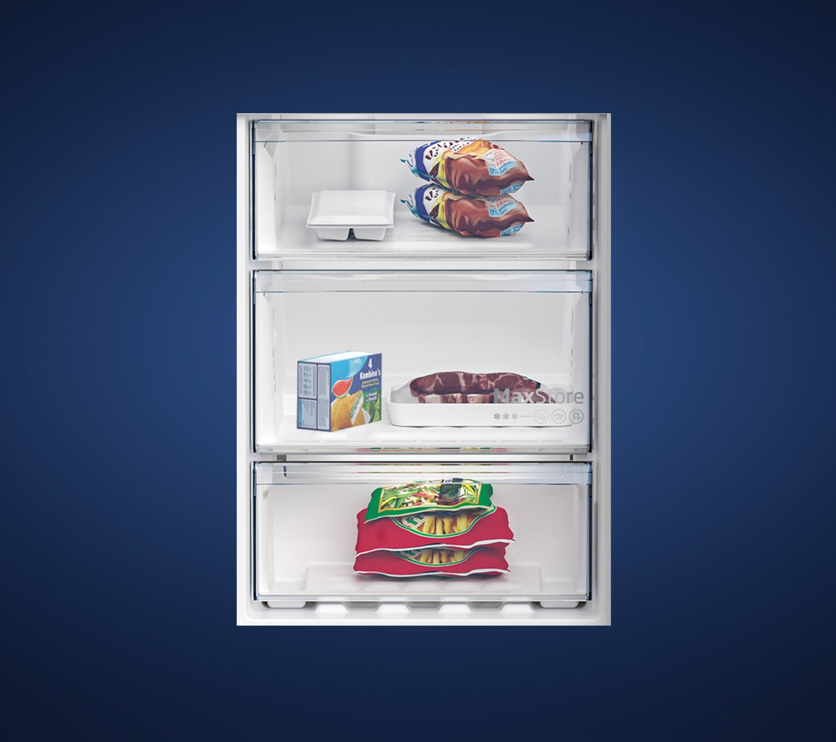Хладилник с фризер Beko B3RCNA364HDXB