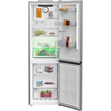 Хладилник с фризер Beko B5RCNA365HXB, 316 л, Клас D, No Frost, AeroFlow, HarvestFresh, H 186,5 см, Сребрист