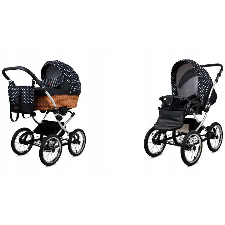 Бебешка количка BabyLux 2 в 1, реверсивна седалка, алуминиева рамка