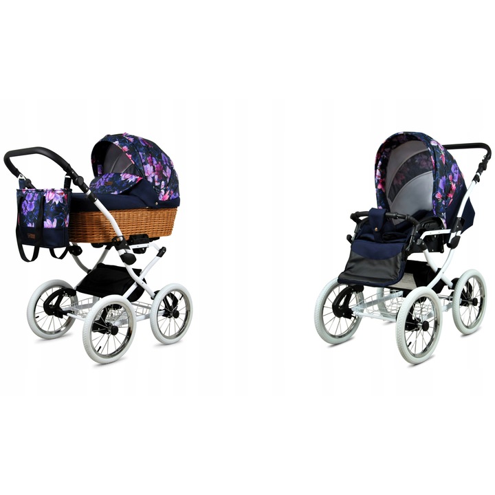 Детска количка BabyLux 2 в 1 Classic, реверсивна седалка, алуминиева рамка