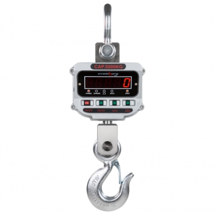 Mérleg horoggal, Steinberg, 5 tonna/1kg, LED, Fekete