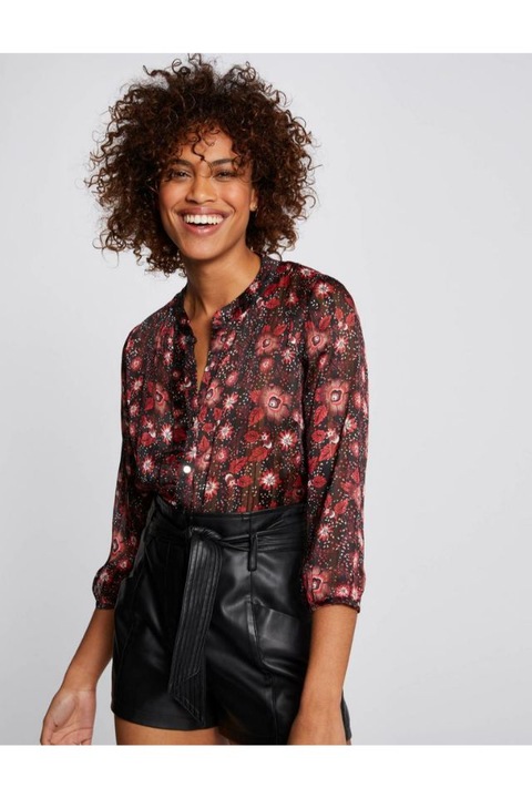 Bluza Morgan S, Multicolor, cu insertii aurii