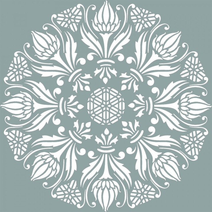 Sablon Refolosibil Mandala Health 890*890mm, grosime 0.5mm; SP1788989