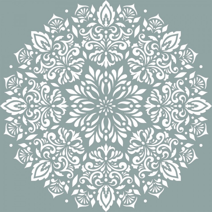 Sablon Refolosibil Mandala Flower 890*890mm, grosime 0.5mm; SP1738989