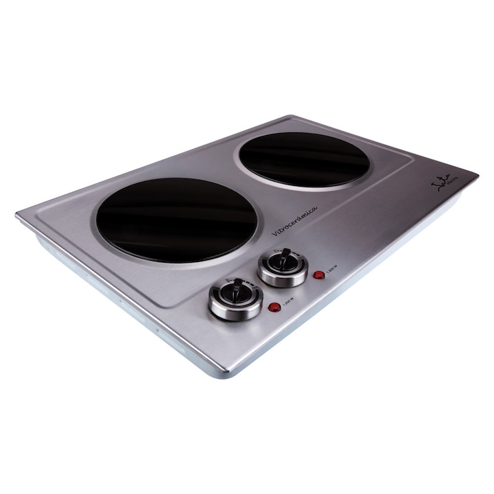 Керамичен котлон Jata V532, Mощност 2400 W, Корпус от неръждаема стомана, Инокс