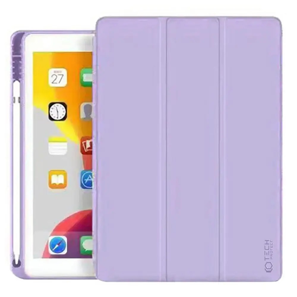 Husa Tech-Protect Smartcase Pen compatibila cu iPad 10.2 inch 2019/2020/2021 Violet