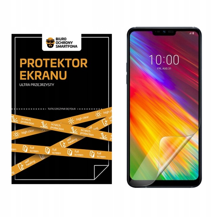 Защитно фолио за телефон, смартфон Biuro Ochrony, хидрогел, за LG G8S ThinQ, прозрачно