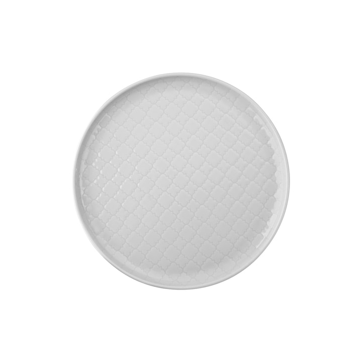 Farfurie pentru desert, Lubiana, Portelan, 20cm, Alb
