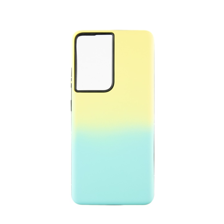 Capac Protectie Spate Colectia Gradient Compatibil Cu Samsung Galaxy S21 Ultra - Galben