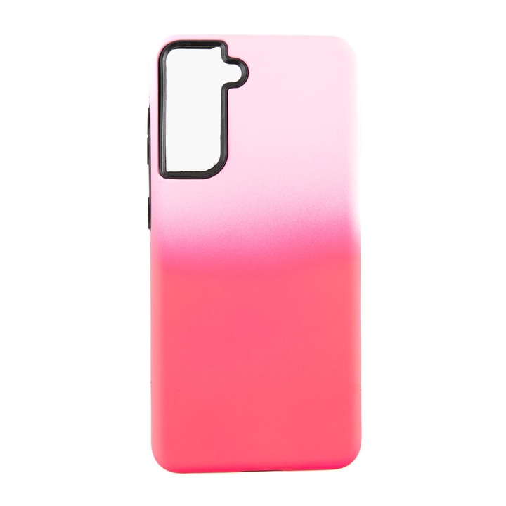 Capac Protectie Spate Colectia Gradient Compatibil Cu Samsung Galaxy S21 - Roz Inchis