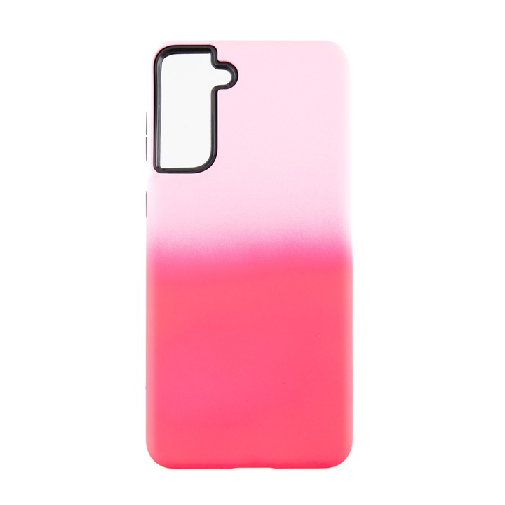 Capac Protectie Spate Colectia Gradient Compatibil Cu Samsung Galaxy S21 Plus - Roz Inchis