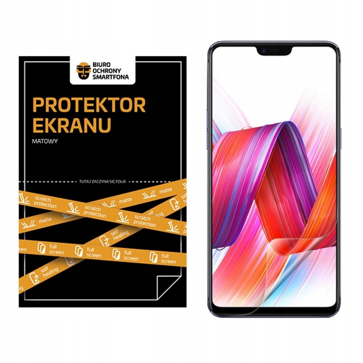 Защитно фолио за телефон, смартфон Biuro Ochrony, хидрогел, за Oppo A12E, прозрачно