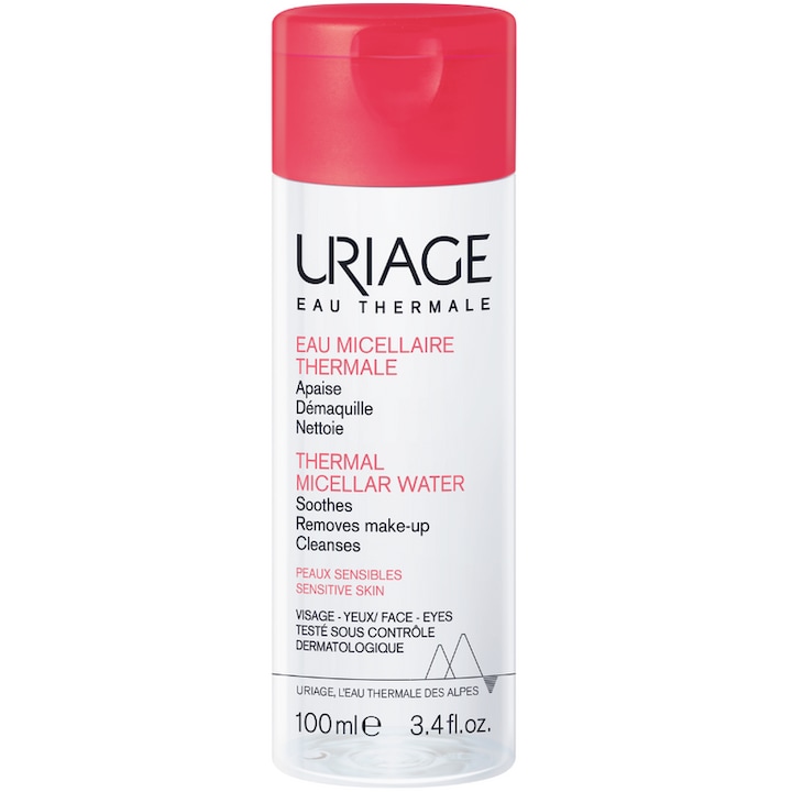 Термална мицеларна вода Uriage за кожа, склонна към зачервяване, 100 мл