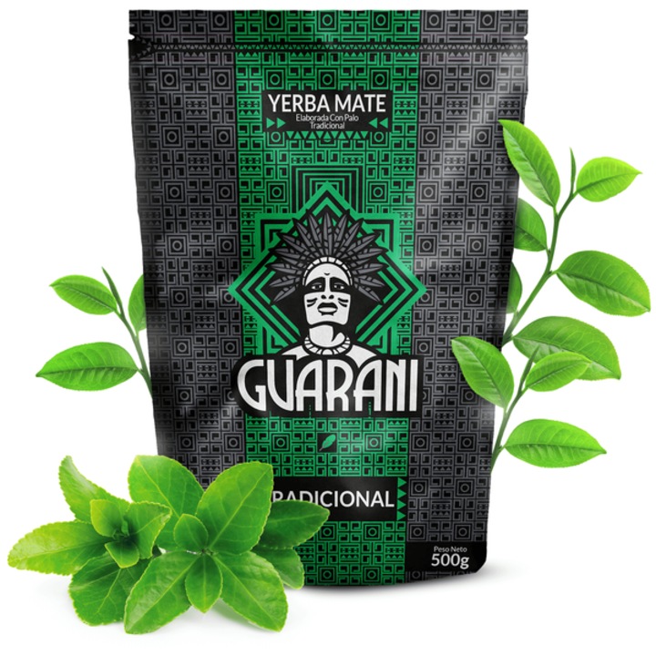 Yerba Mate Tea, Guarani Elaborada Con Palo Tradicional, Paraguayi Füstölt, Energizáló Tartalmaz port és ágacskákat, Tökéletes Melegen és Hidegen Fogyasztva, 500g