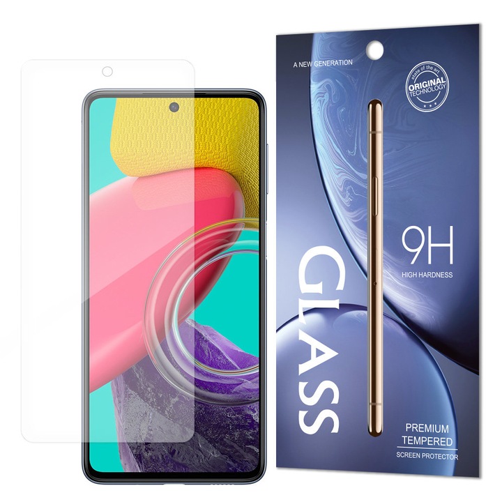 Folie protectie de sticla, Hurtel, 9H, Compatibila cu Samsung Galaxy M53, Transparenta