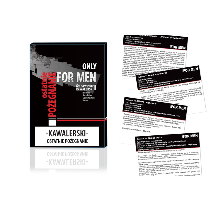 Игра за търсене Last Goodbye, Grajmy Razem, За мъже