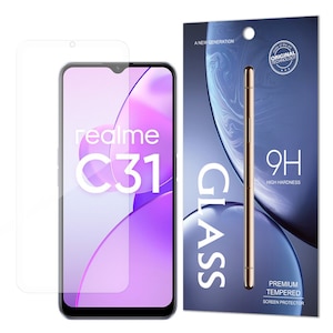 Folie protectie de sticla, Hurtel, 9H, Compatibila cu Realme C31, Transparenta