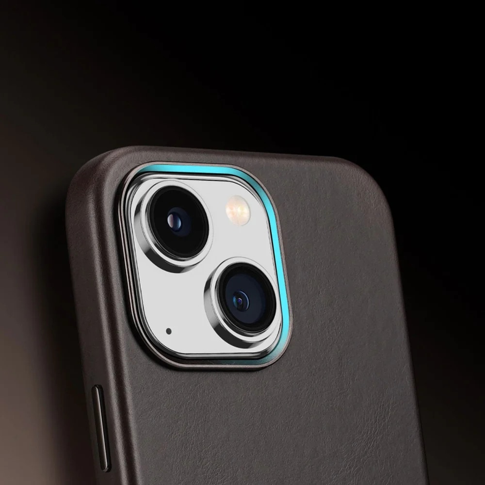 Husa telefon Naples, DuxDucis, Piele naturala, MagSafe, Compatibila cu iPhone 14 Plus, Maro inchis