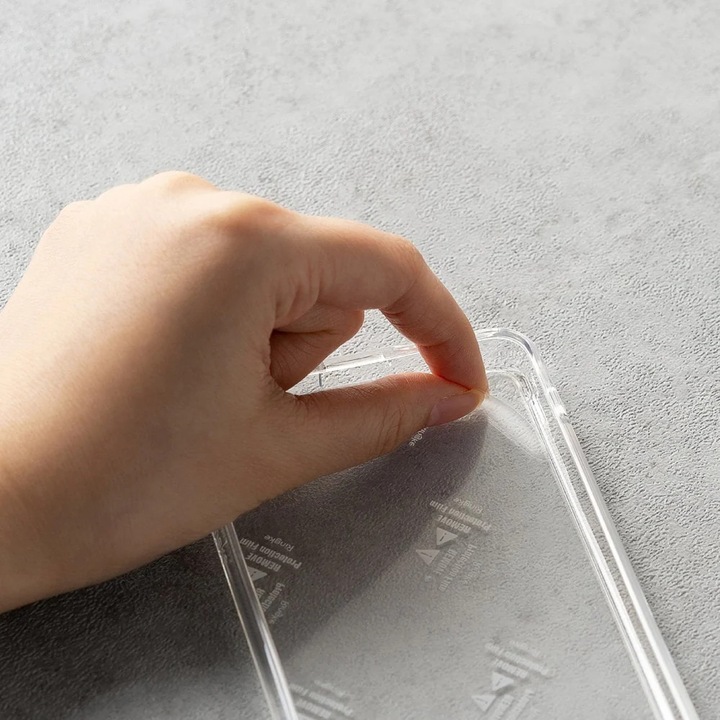 Husa telefon pentru Iphone 14 Plus, Ringke, Model floral, TPU, Transparent/multicolor