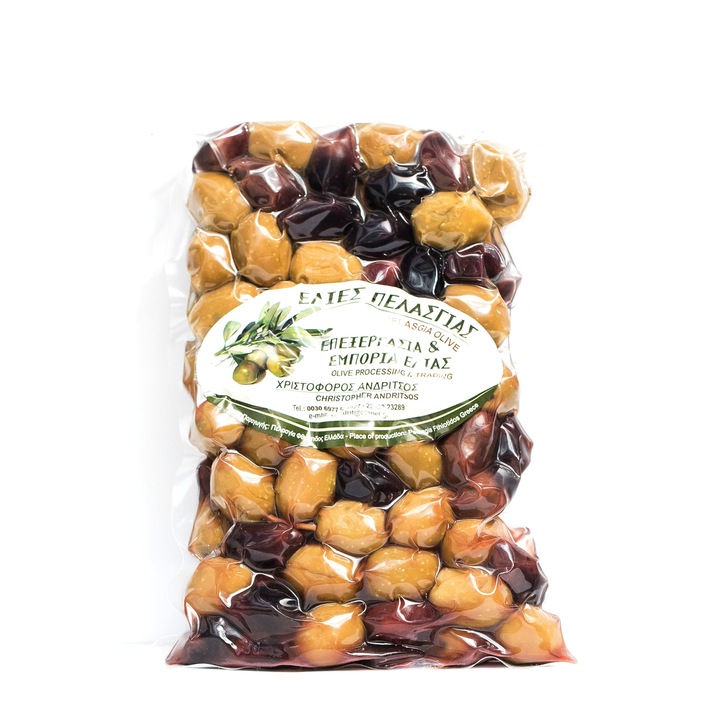 Masline Kalamata si Amfisis verzi, Livezile Andritsos, 500g