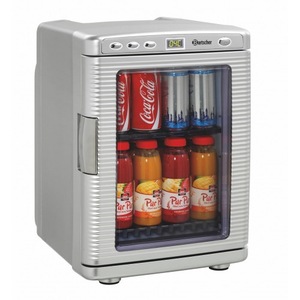 Mini frigider portabil Bartscher, Plastic / Plexiglas, Adaptor auto 12 V, 19 l, Argintiu