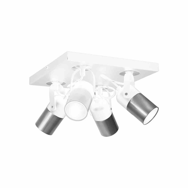 Lustra Wilson, Milagro, Metal, GU10, Alb/Argintiu