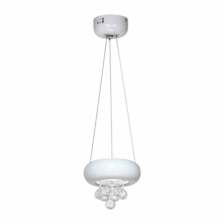 Lustra Lux Bianco, Milagro, Metal, 6W, LED, Alb