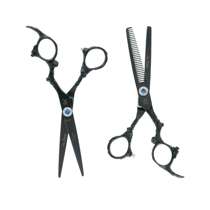 Set Foarfeci Tuns si Filat STF12 Black Dragon Samurai JAPANNESE METAL 6 inch