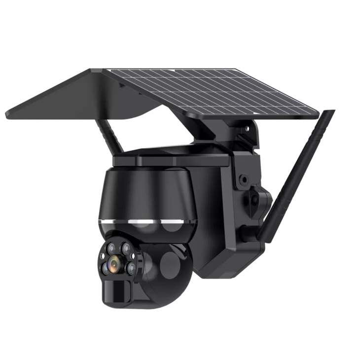 Професионална камера за наблюдение със соларен панел 4G TSS-Q7N, 3MP, цифрово увеличение 4X, IR 30m