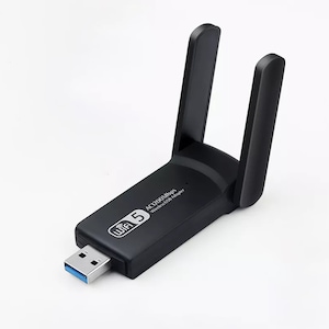 Adaptor Wireless Extender Qeno® USB3.0, 1200 Mbps, Amplificator Semnal Range 5Dbi Wifi, Banda Duala 2.4Ghz- 5 Ghz, 10M Acoperire, WiFi Ethernet, Negru