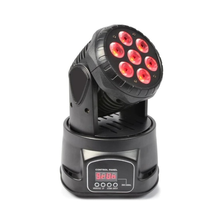 Moving Head Wash, LED 7x 12W, RGBW