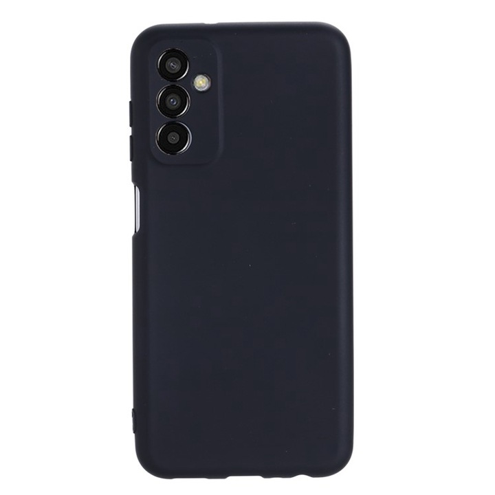 Samsung Galaxy M13 4G-vel kompatibilis szilikon tok, szilikon TPU, Soft Feeling, Slim Fit, Next Level intelligens védelem, fekete