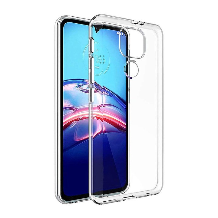 Силиконов калъф Anti-Shock, съвместим с Motorola Moto G9 Play / G9 / E7 Plus, кристално чист, тънък, TPU силикон, екстремна защита, прозрачен