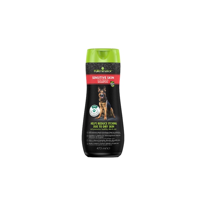 Sampon pentru caini, FURminator, Dog Sensitive Skin Shampoo 473ml