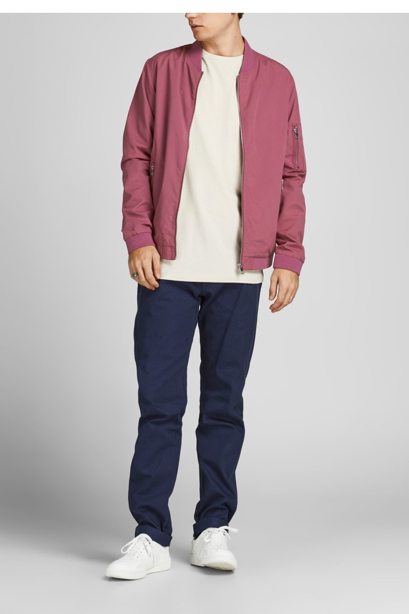 JACK & JONES ESSENTIALS bomberjack JJERUSH grijs