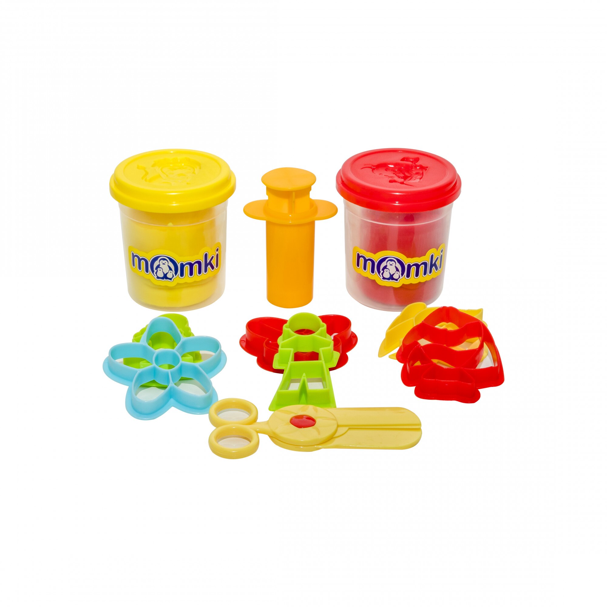 Set pasta de modelat Momki, Foarfeci, forme si altele