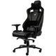 Геймърски стол NobleChairs Epic естествена кожа, черен