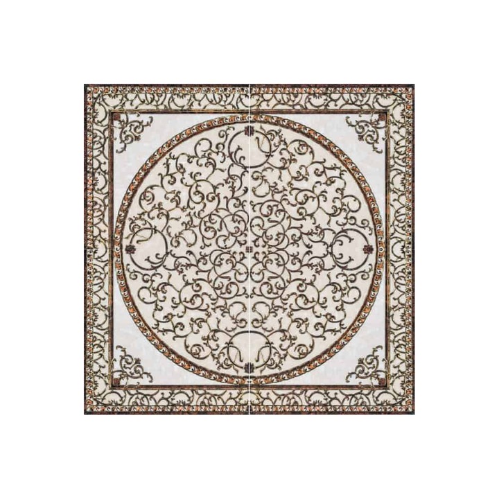 Gresie decorativa / covor ceramic Baroque KCT-12071J, 120X120 (4 placi 60X60), lucioasa