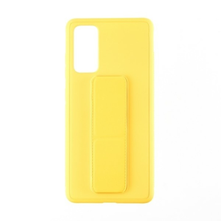 Capac Protectie Spate Colectia Stand Compatibil Cu Samsung Galaxy S20 Fe - Galben