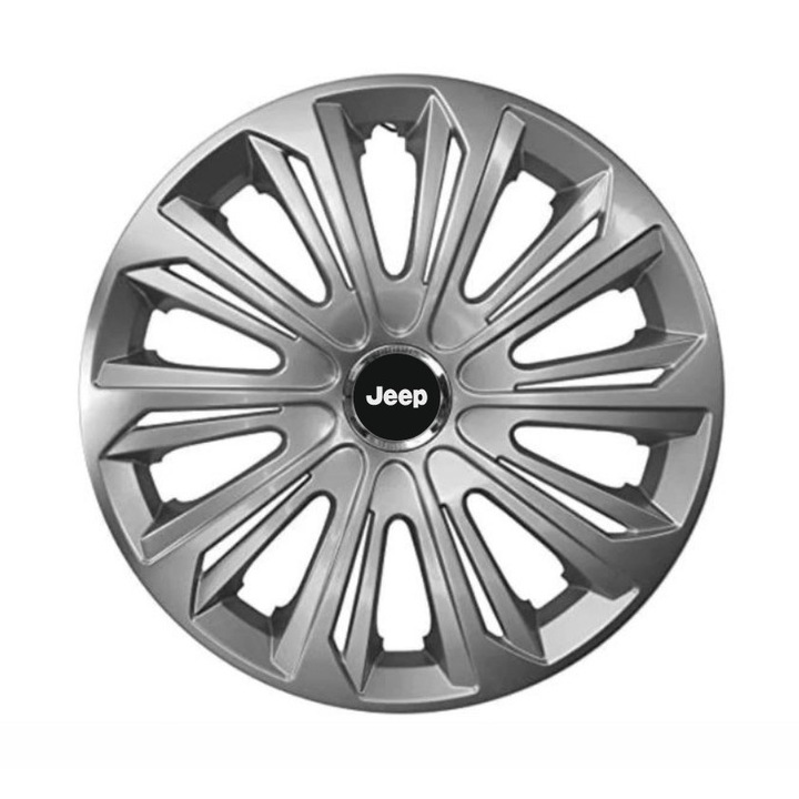Set 4 capace roti Strong silver varnished R16 pentru gama auto Jeep
