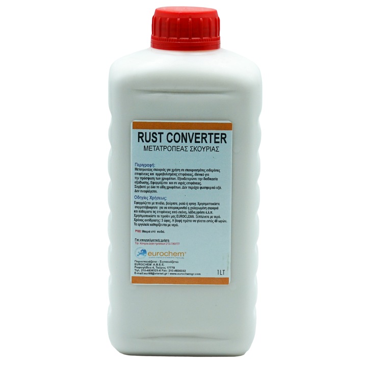 Fémkezelő és alapozó oldat, rozsda konverter, Eurochem Rust Converter, 1L