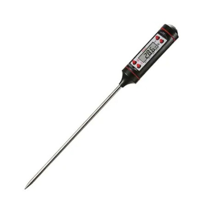 Кухненски термометър за храна, 0-40 Hz, 45x25 мм, черен