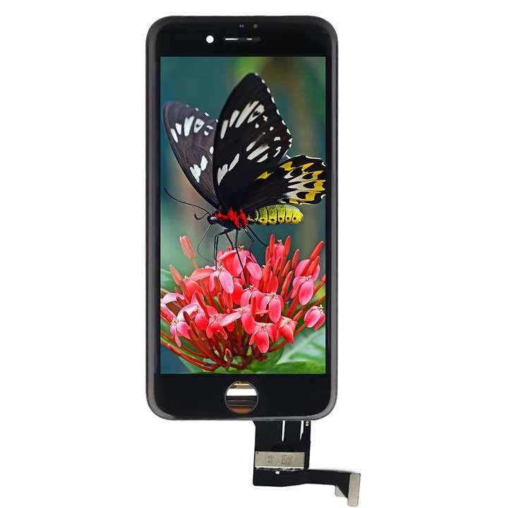 Display pentru Apple iPhone 7 Plus, Negru, LCD, Ecran Tactil, High Quality, PremiumCell