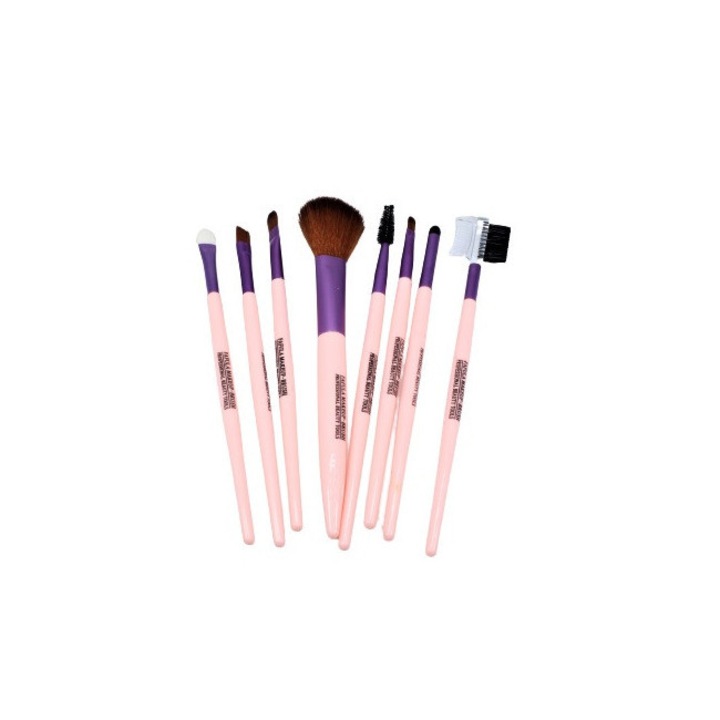 Комплект четки за грим, Makeup, розови, 8 парчета