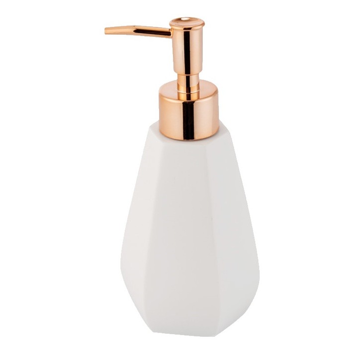 Ръчен дозатор за течен сапун, бял, 100 мл, Sepio
