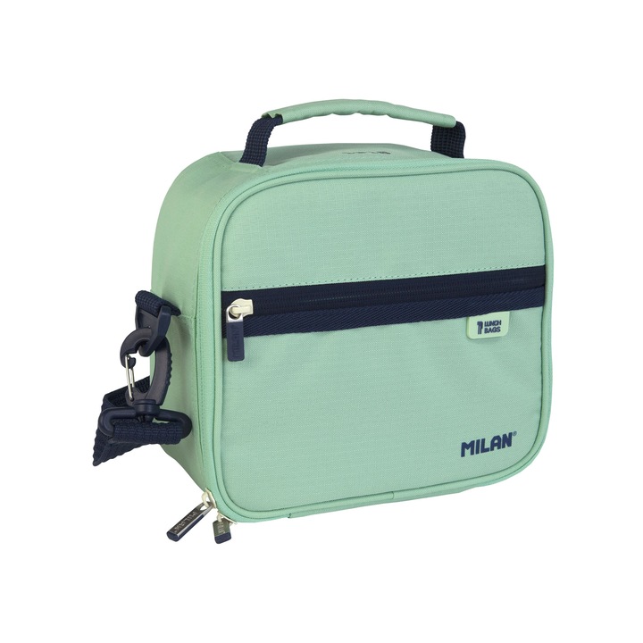 Set geanta si 3 caserole alimente, MILAN, Verde