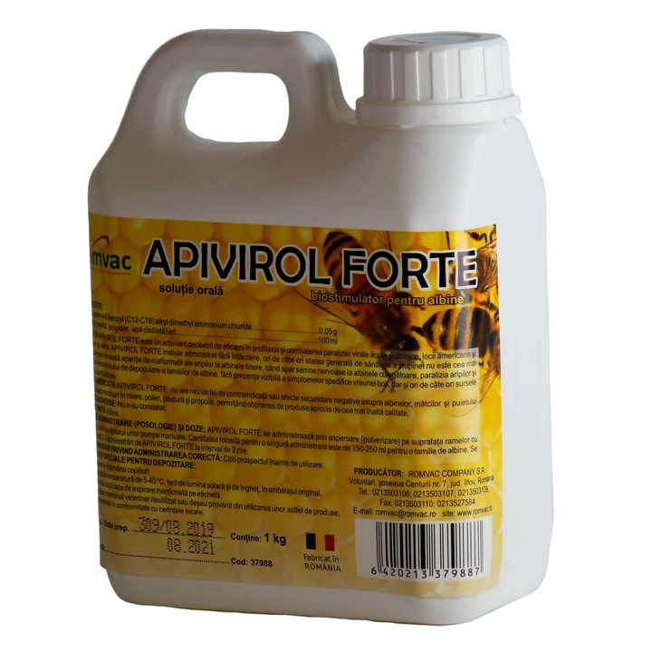 Biostimulator pentru albine Apivirol Forte, 1 kg