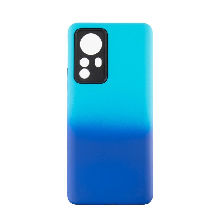 Capac Protectie Spate Colectia Gradient Compatibil Cu Xiaomi 12 Pro 5G - Albastru