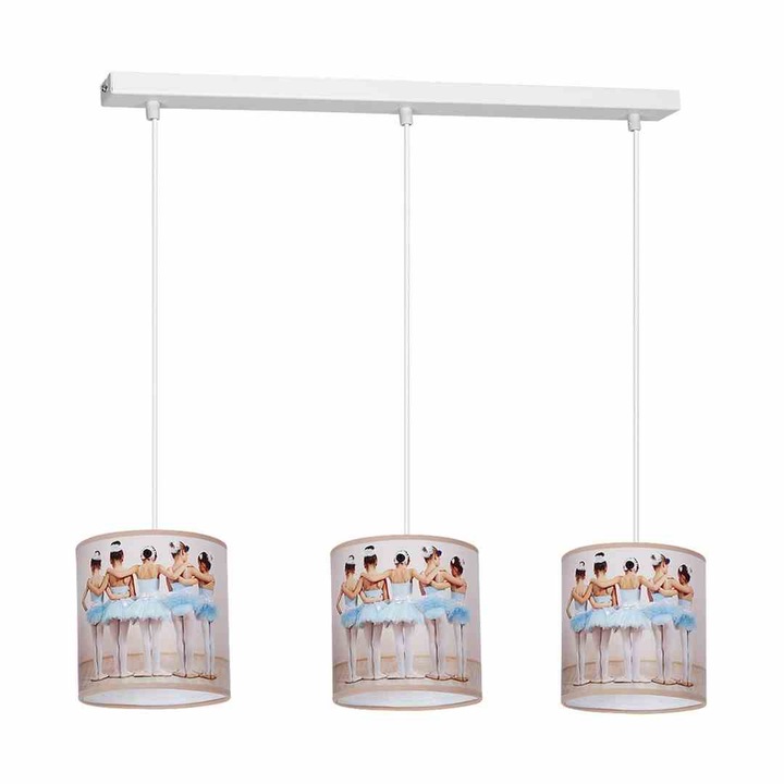 Lustra Ballerina, Milagro, Metal/ PVC, E27, Multicolor